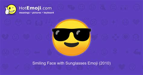 😎 Sunglasses Emoji Meaning with Pictures: from A to Z