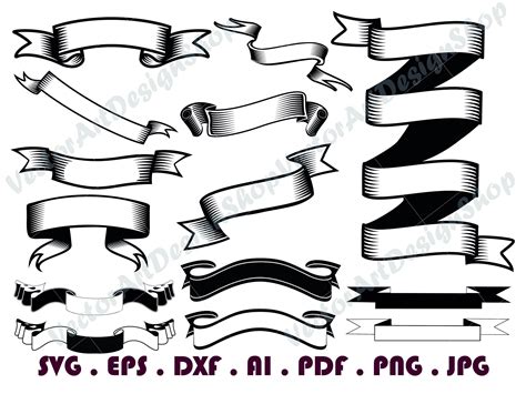 Banner 1 SVG Banner Svg Ribbon Svg Label Svg Scroll Svg - Etsy