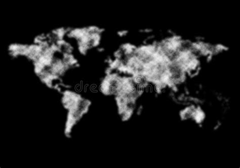 World map from clouds. stock illustration. Illustration of blue - 29296202