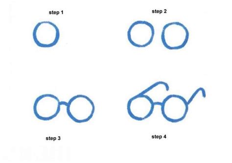 How to draw a pair of glasses - Hellokids.com