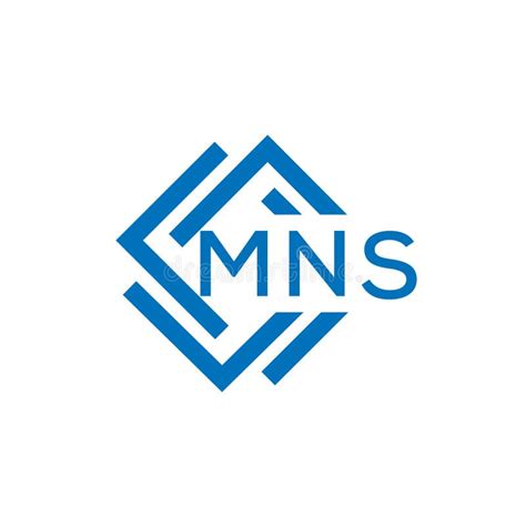 MNS Letter Logo Design on White Background. MNS Creative Circle Letter ...