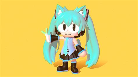 Miku Arc Figure - 3D model by chacken [cdc38e2] - Sketchfab