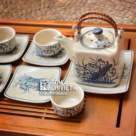 Set of Bat Trang Ceramic Teapot/tea Set/handmade Teapots and - Etsy