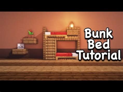 Minecraft: How to Build a bunk bed Tutorial (#2) - YouTube