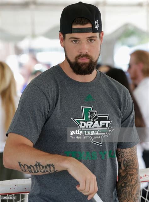 Jamie Benn of the Dallas Stars attends the Community Ball Hockey ...