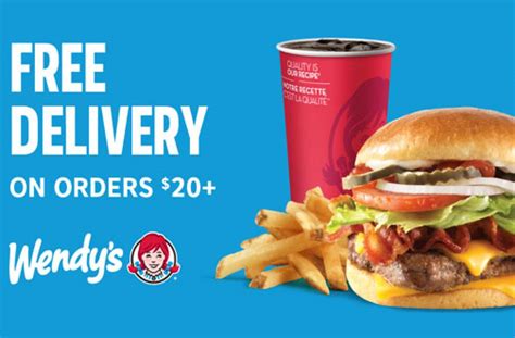 Free Wendy's Delivery — Deals from SaveaLoonie!