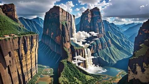 Premium AI Image | Angel Falls Venezuela