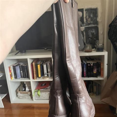 Tall brown boots. Only worn a handful of times and... - Depop