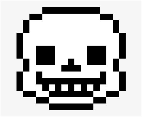 Sans Head Undertale Pixel Art Free Transparent Png Download Pngkey | Sexiz Pix