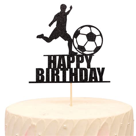 Happy Birthday Soccer Cake Topper - Boy/girl Sports Cake Topper，soccer ...