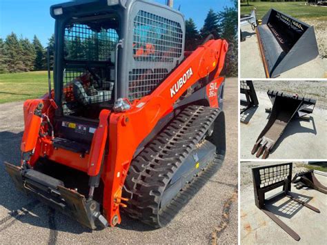 Kubota SVL 95-2S Skid Steer, Attachments & Tools