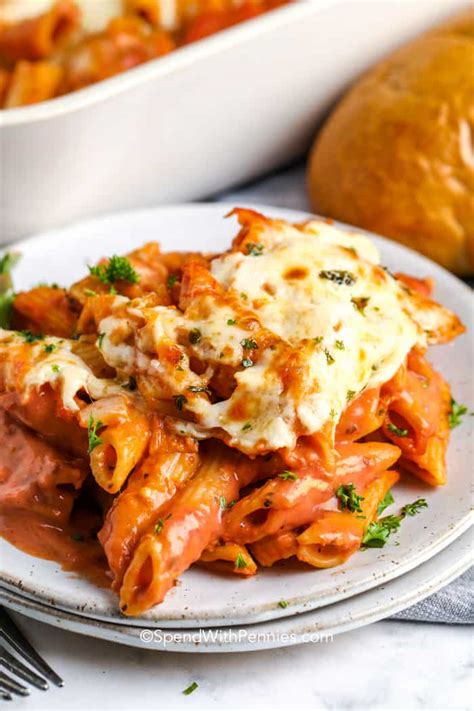 Creamy Tomato Pasta Bake {Quick & Easy!} - Spend With Pennies