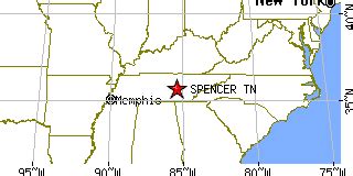 Spencer, Tennessee (TN) ~ population data, races, housing & economy