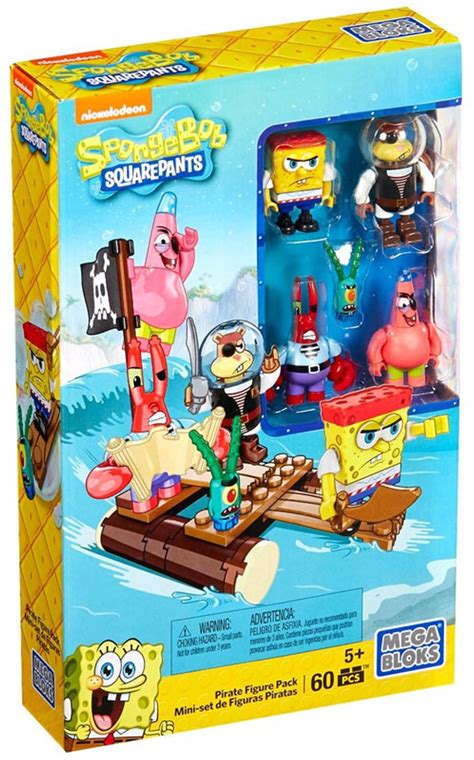 Mega Bloks Spongebob Squarepants Pirate Figure Pack Set 38225 - ToyWiz