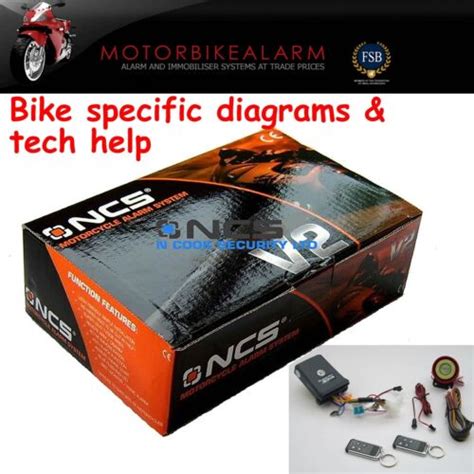 NCS V2 MOTORBIKE BIKE MOTORCYCLE ALARM & IMMOBILISER REMOTE CONTROL ...