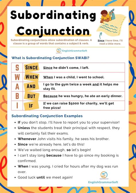 Subordinating Conjunction Worksheet Middle School - Conjunction Worksheets