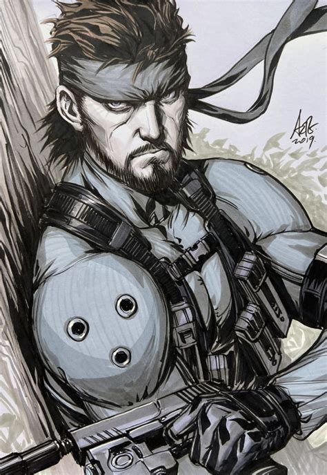 Solid Snake Metal Gear Solid Art