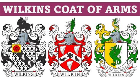 Wilkins Coat of Arms & Family Crest - Symbols, Bearers, History - YouTube