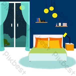 Cartoon Bedroom Decoration PNG Images | AI Free Download - Pikbest
