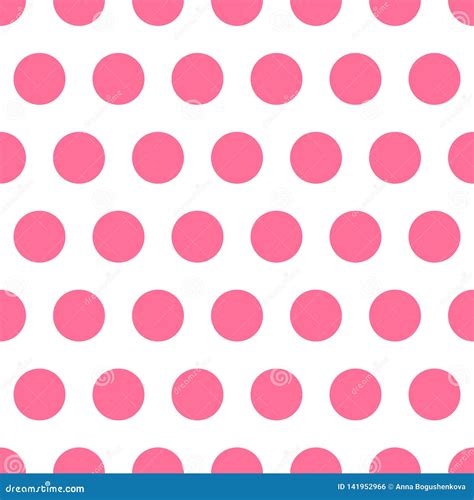 Pink Vector Seamless Pattern Background Polka Dot Stock Vector - Illustration of paper, fabric ...