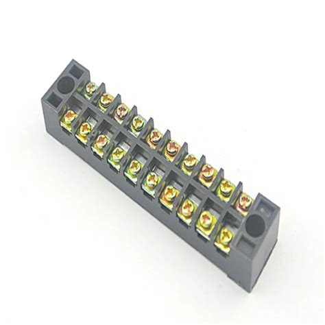 Terminal block 600V 15A 10 Pin Combined terminal blocks Barrier Screw fixed wiring board Wire ...