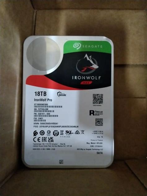 Seagate IronWolf Pro 18TB NAS Internal Desktop Hard Drive | AllSurplus ...