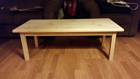 Buy Hand Crafted Unfinished Pine Coffee Table, made to order from Family Sawmill Restorations ...