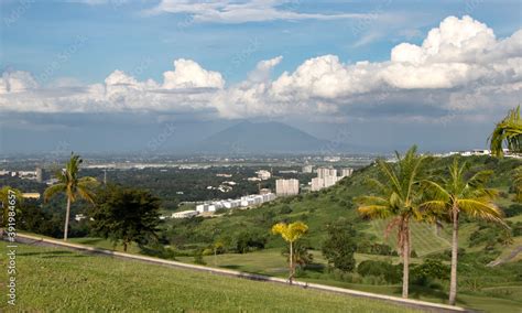 Aerial View of Clark (Angeles City) and Mt. Arayat - Pampanga, Luzon, Philippines Stock Photo ...