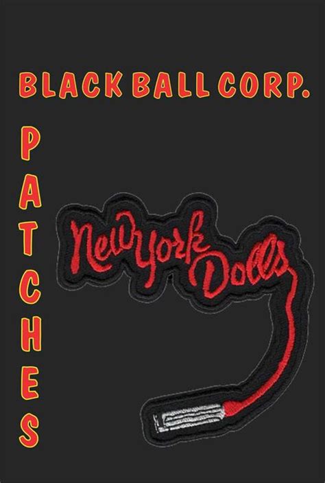 New York Dolls Logo - Embroidered Patch 3.5"x3.5""