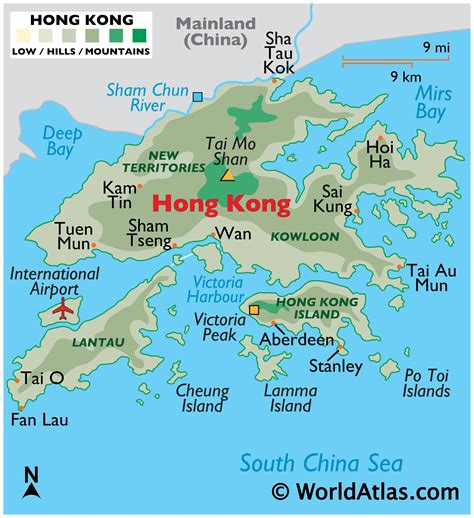 Hong Kong Maps Including Outline and Topographical Maps - Worldatlas.com