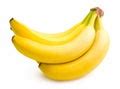 Bunch of bananas on white background - Free Stock Image