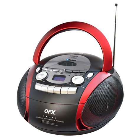 Quantum FX Portable AM/FM Stereo Radio with CD/MP3/USB/Cassette/BT Player - Walmart.com ...