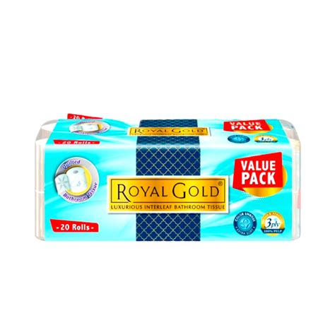 Royal Gold Luxurious Bathroom Tissue (200 Sheets x 20 Rolls) – Shopifull