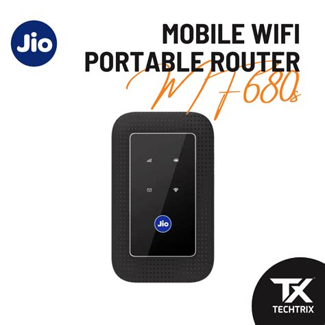 JIO 4G LTE Mobile WiFi Hotspot Portable Router – MF680s - TechTrix ...