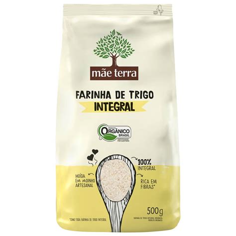 Farinha de Trigo Integral Orgânica 500g - Mãe Terra