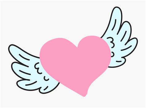 Heart Wings - Heart With Wings Png , Free Transparent Clipart - ClipartKey