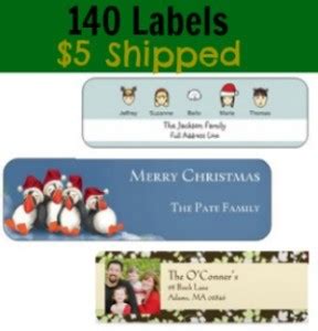 Vistaprint Coupon: 140 Holiday Labels For $5 Shipped