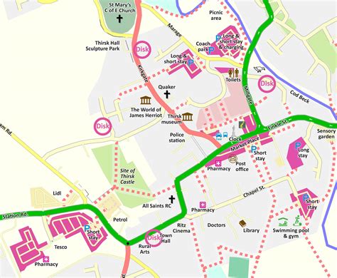 Thirsk parking map | Thirsk Tourist Information