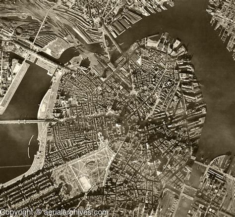 historical aerial photograph Boston, Massachusetts, 1938 | Aerial Archives | Aerial and ...