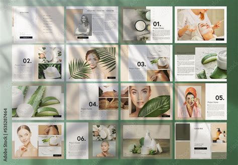 Personal & Minimalist Portfolio Layout Stock Template | Adobe Stock