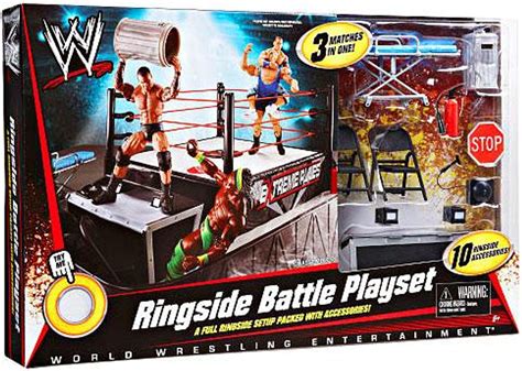 WWE Wrestling Ringside Battle Exclusive Action Figure Playset Mattel Toys - ToyWiz