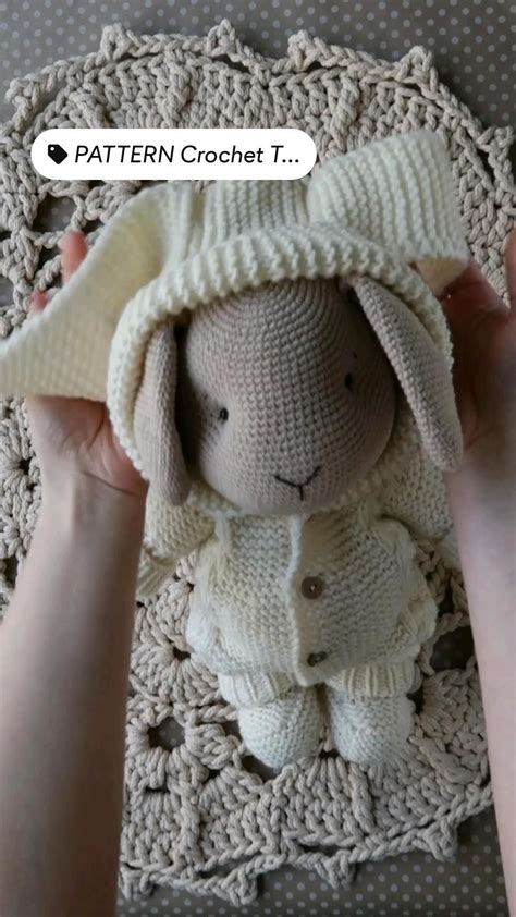 Crochet teddy bunny pattern amigurumi bunny rabbits pattern pdf – Artofit