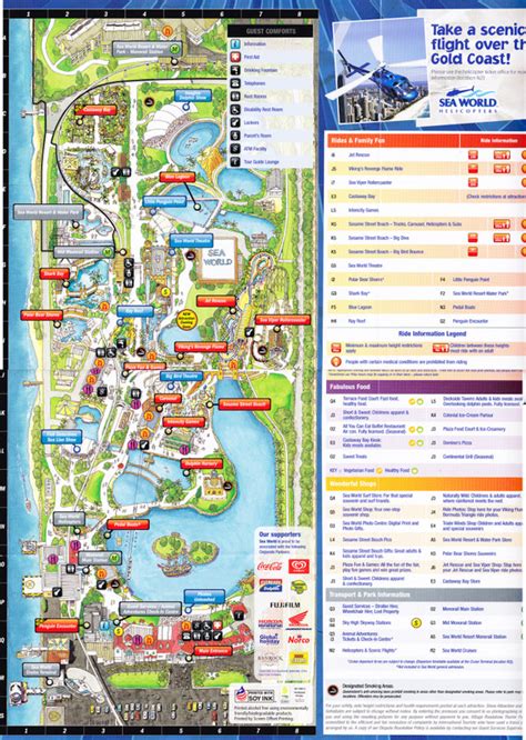 Sea World (Australia) - 2011 Park Map