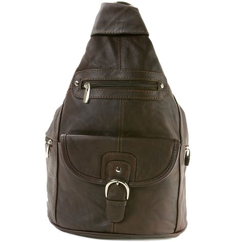 Leather Sling Backpack Purse | IUCN Water