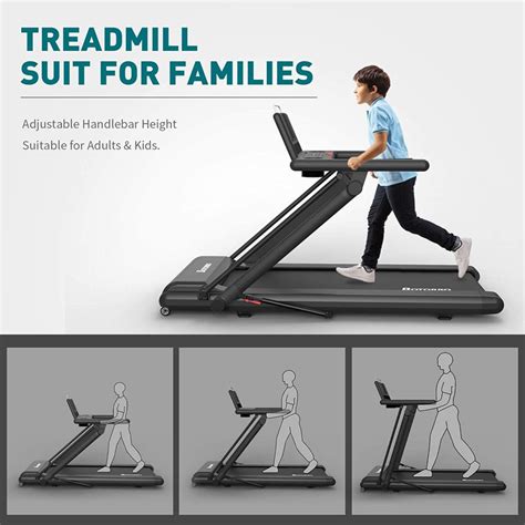 Folding Treadmill Exerciser Foldable Walk Running Machine Portable...