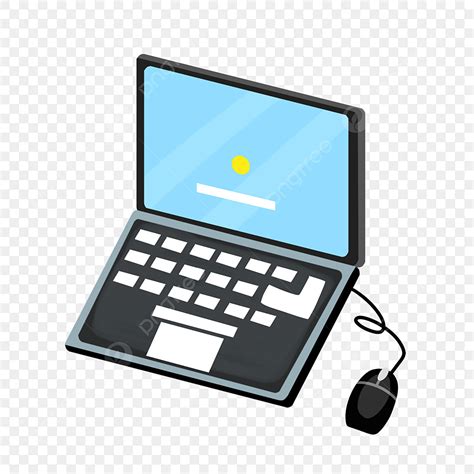 Laptop Clipart Vector, Black Laptop Beautiful Laptop Hand Drawn Laptop Cartoon Laptop, Beautiful ...