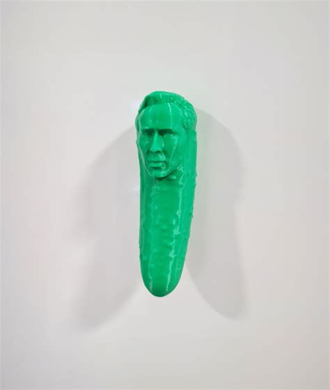 Picolas Cage Fridge Magnet Nicolas Cage Pickle Meme Funny Magnetic Ornament High Quality 3D ...