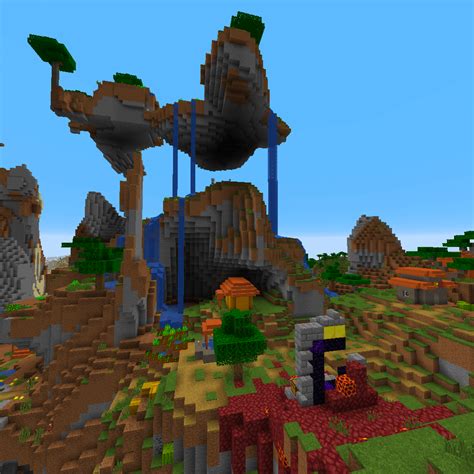 Floating Mushroom Island Seed : r/minecraftseeds