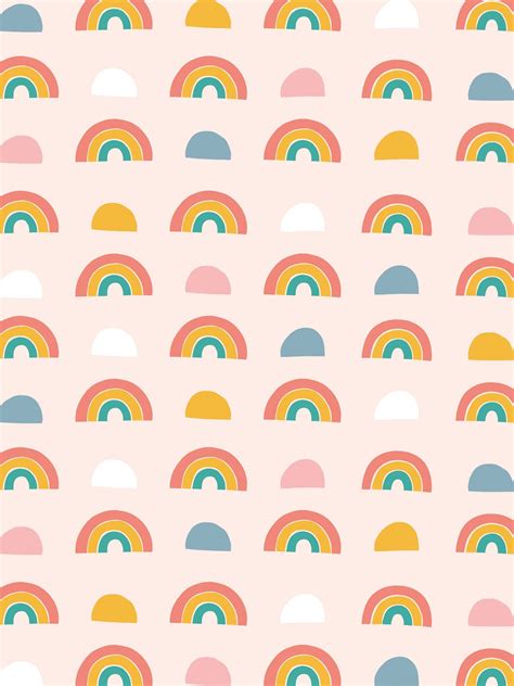 Rainbow patterned desktop, tablet and phone wallpaper – makeandtell