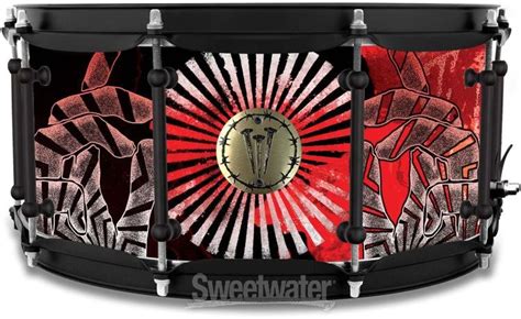 SJC Custom Drums Jay Weinberg Signature Snare Drum - 6.5 x 14-inch - Sweetwater Exclusive Bloodshot